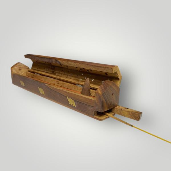 Ahşap El Yapımı Küçük Hazneli Konik ve Çubuk Tütsülük