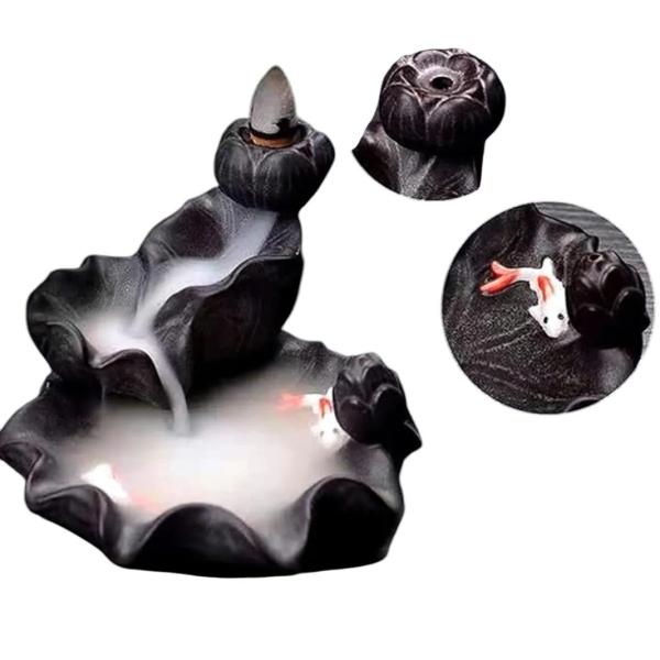 El Yapımı Göl Temalı Geri Akış Şelale ve Çubuk Tütsülük