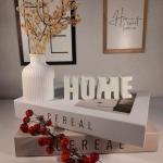 El yapımı, Taş Tozu Dekoratif Harf,(HOME)  5cmX2 cm