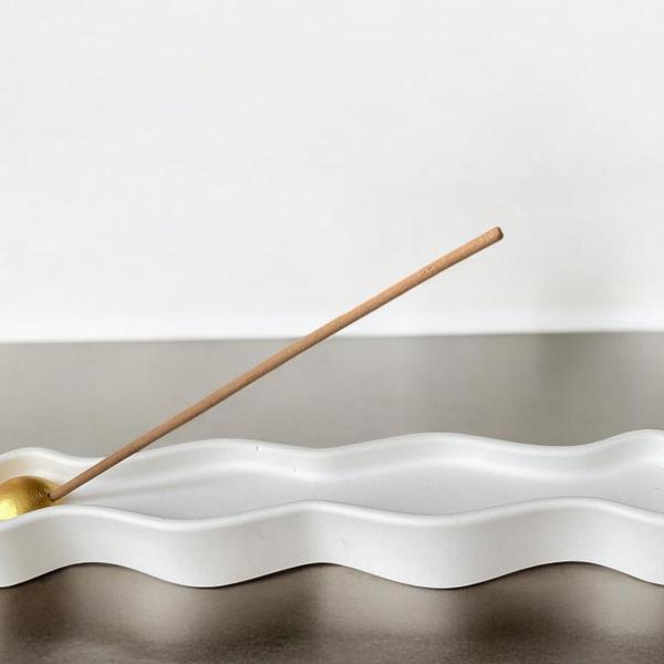 Dekoratif El Yapımı Bohem, Dalgalı Çubuk Tütsülük 25 cm