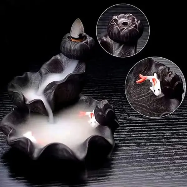 El Yapımı Göl Temalı Geri Akış Şelale ve Çubuk Tütsülük